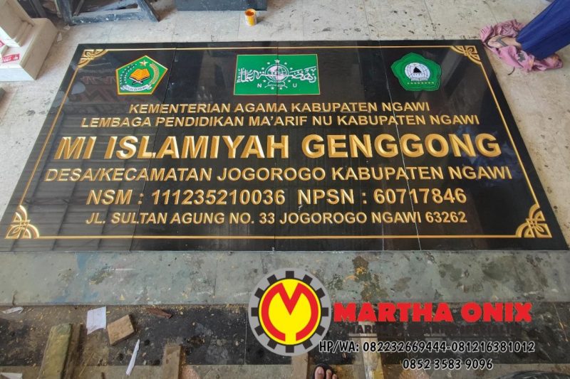 Papan Nama Granit murah